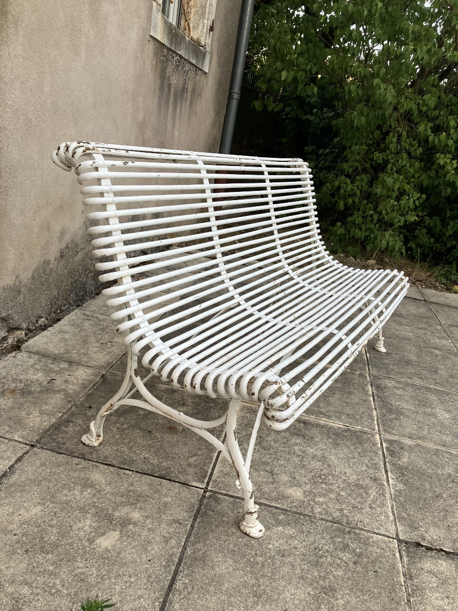 Banc en fer et fonte Arras 19 eme-photo-5