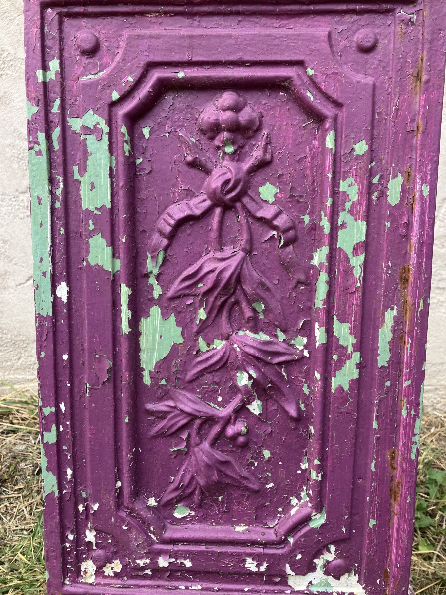 Vasque en fonte sur sa colonne époque XIXème siècle Déco jardin-photo-3