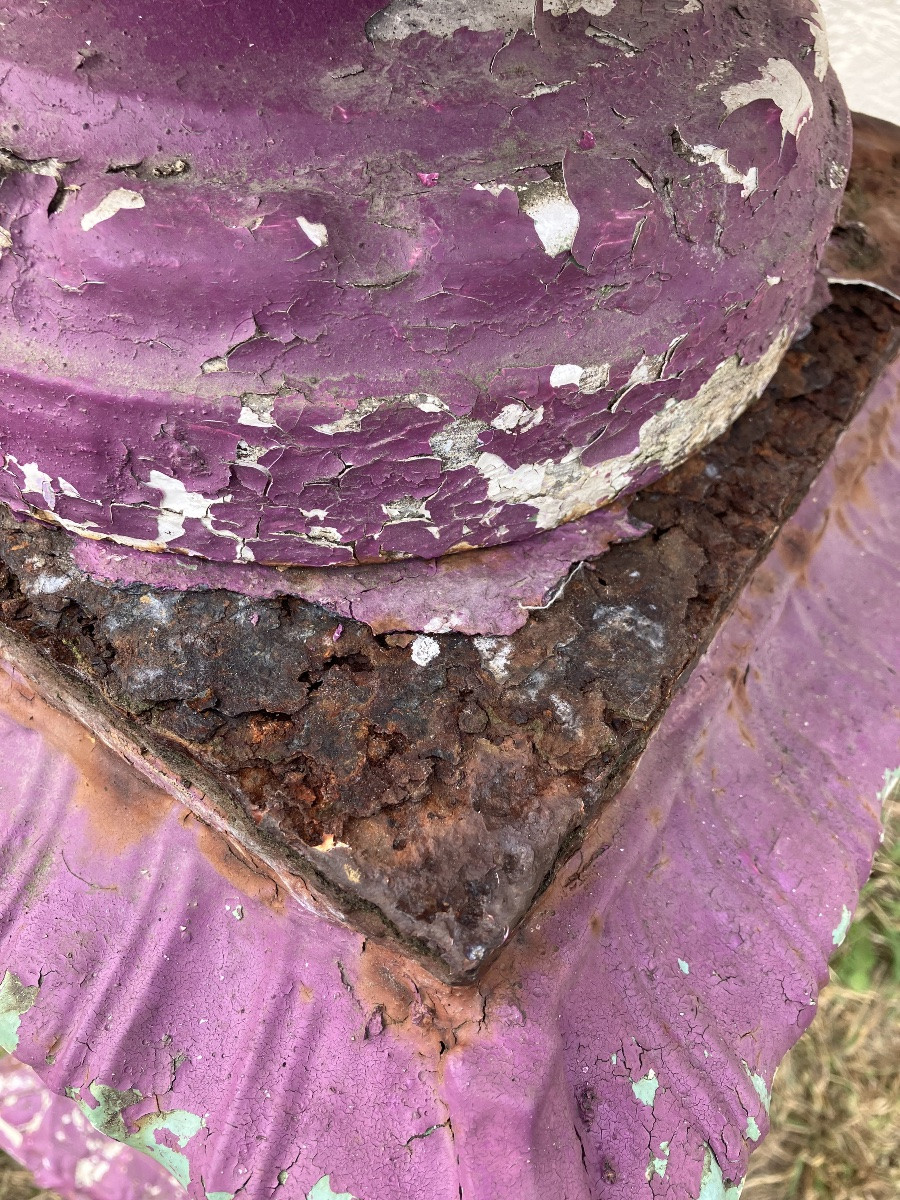 Vasque en fonte sur sa colonne époque XIXème siècle Déco jardin-photo-7