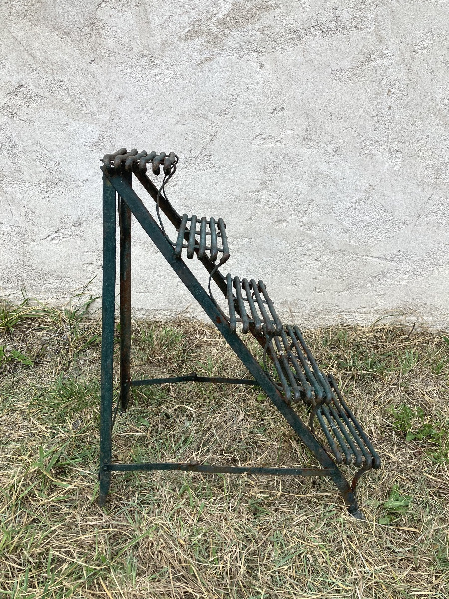Half-round Arras Iron Plant Ladder And Clogs Garden Decoration-photo-2