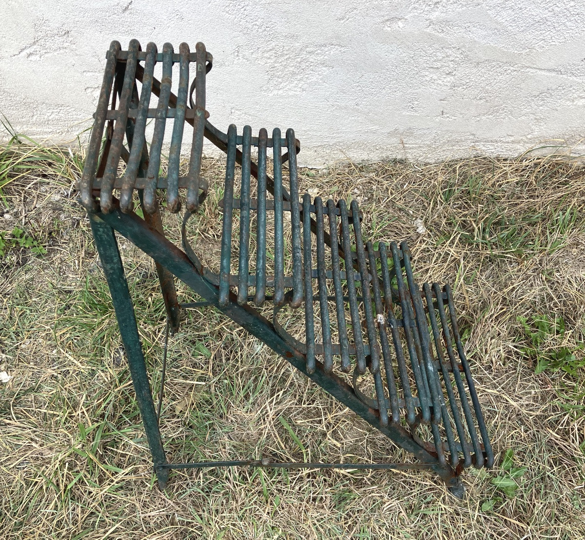 Half-round Arras Iron Plant Ladder And Clogs Garden Decoration-photo-3