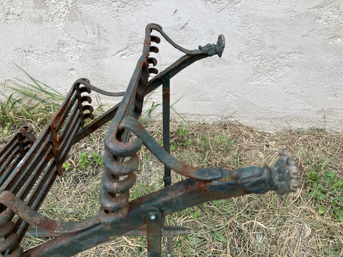 Half-round Arras Iron Plant Ladder And Clogs Garden Decoration-photo-4