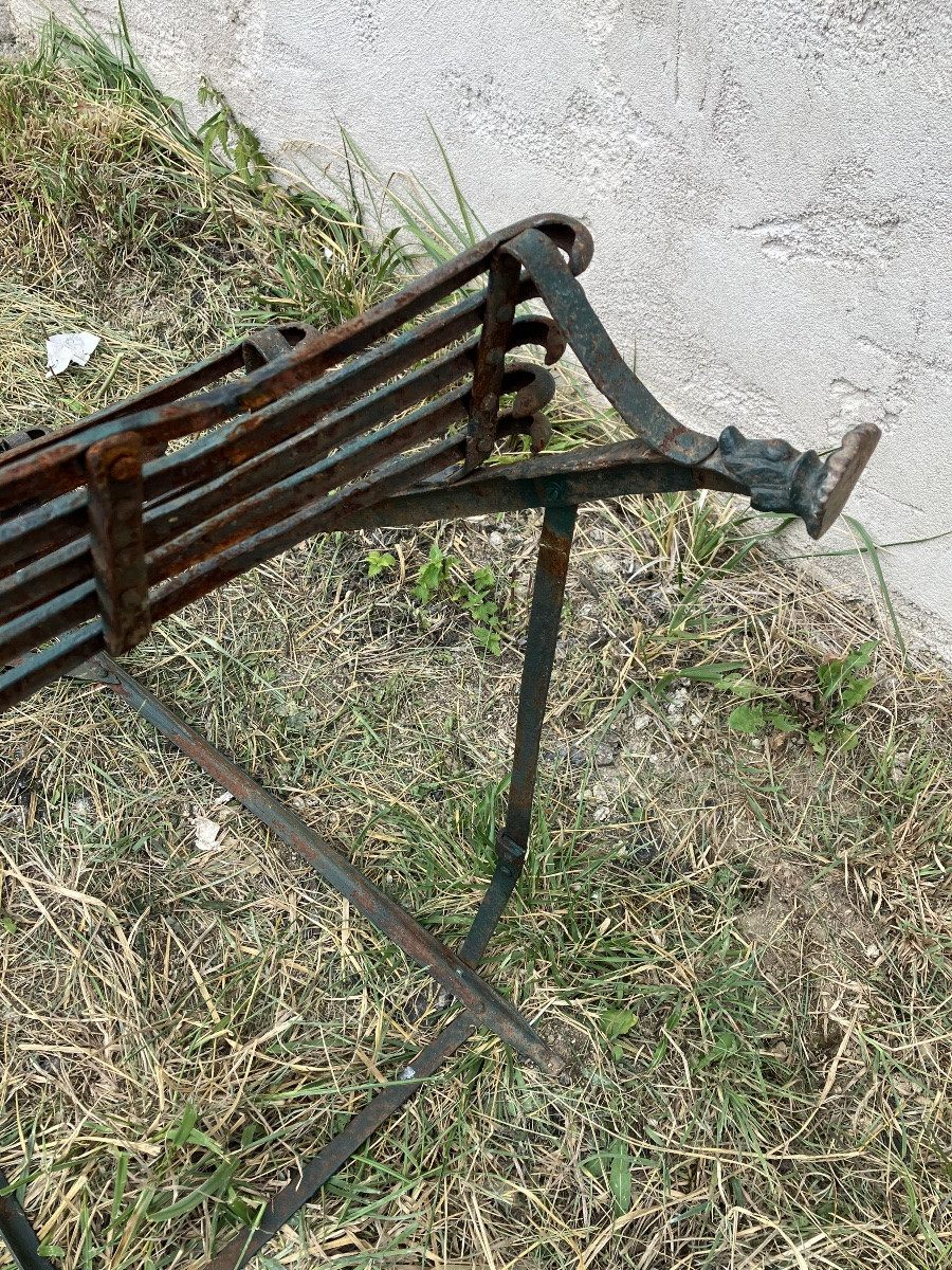 Half-round Arras Iron Plant Ladder And Clogs Garden Decoration-photo-8