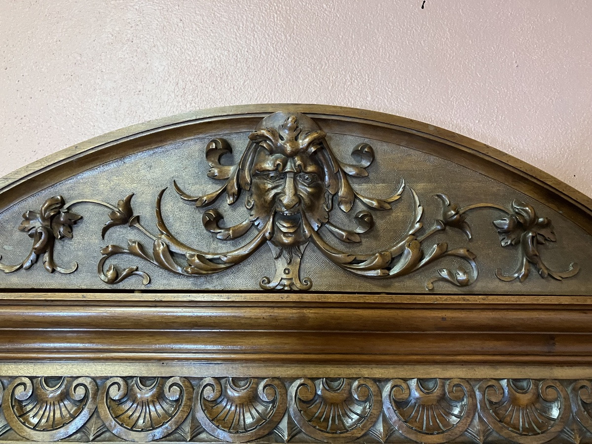 vestiaire porte manteaux en noyer Napoléon III largeur 1 mètre-photo-2