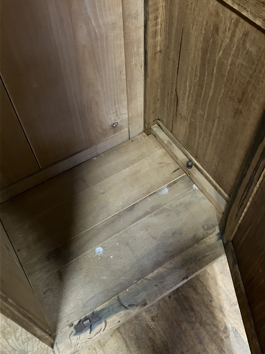Armoire parisienne en chêne brut -photo-1