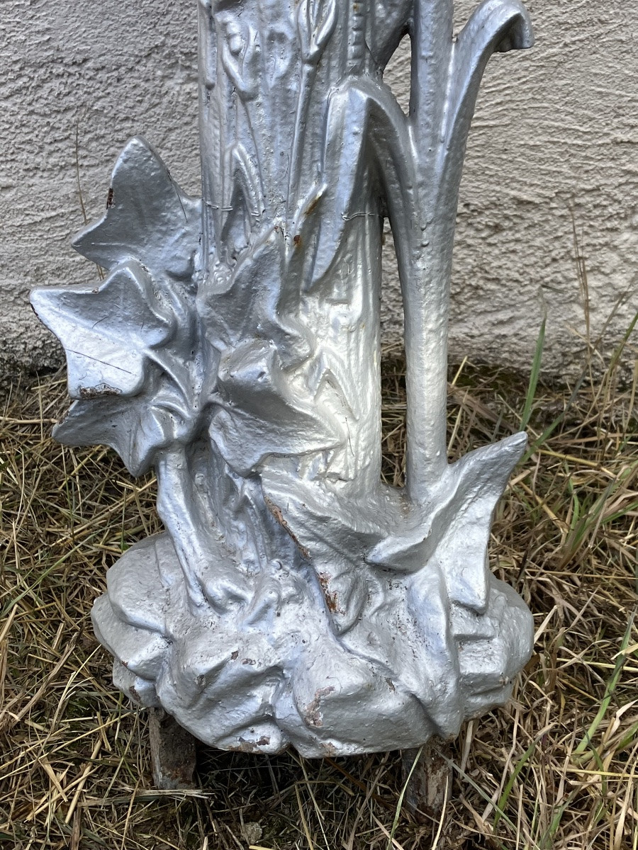 Cast Iron Cemetery Cross Christ Height 131 Cm-photo-3