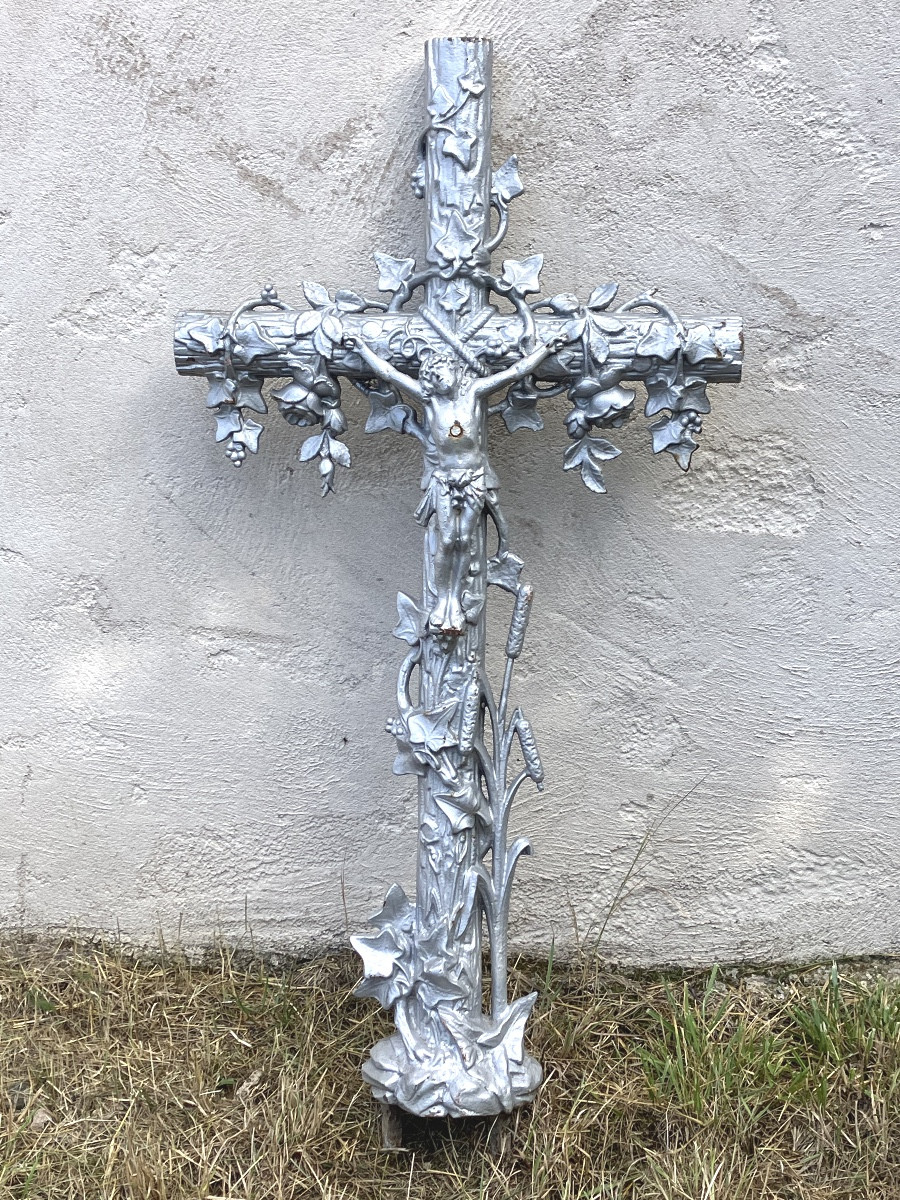 Cast Iron Cemetery Cross Christ Height 131 Cm