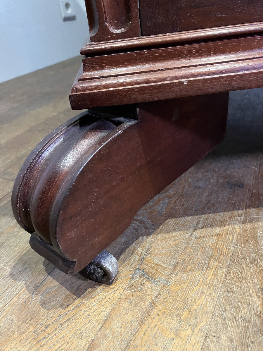 Terquem Paris Bookcase In Mahogany With Beveled Glass -photo-4