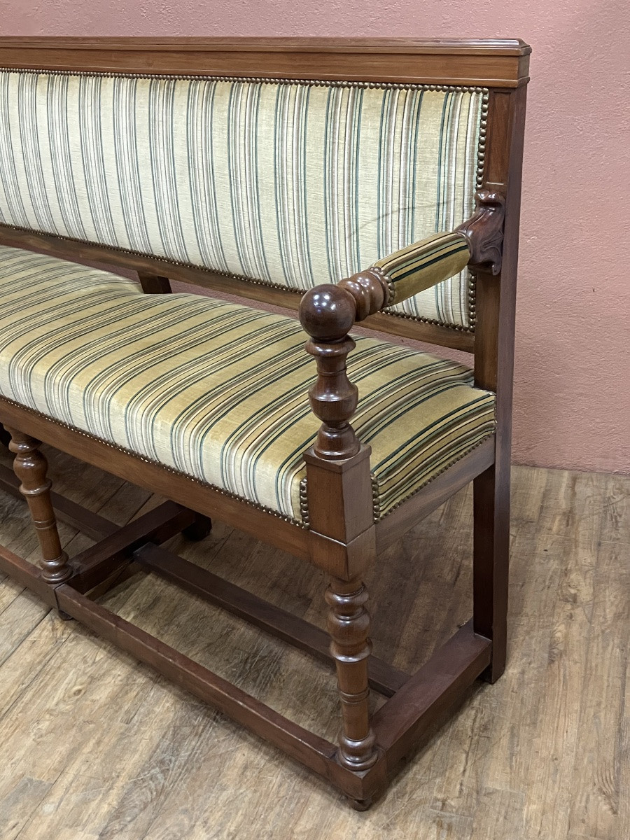 banquette de billard en acajou 19ème-photo-2