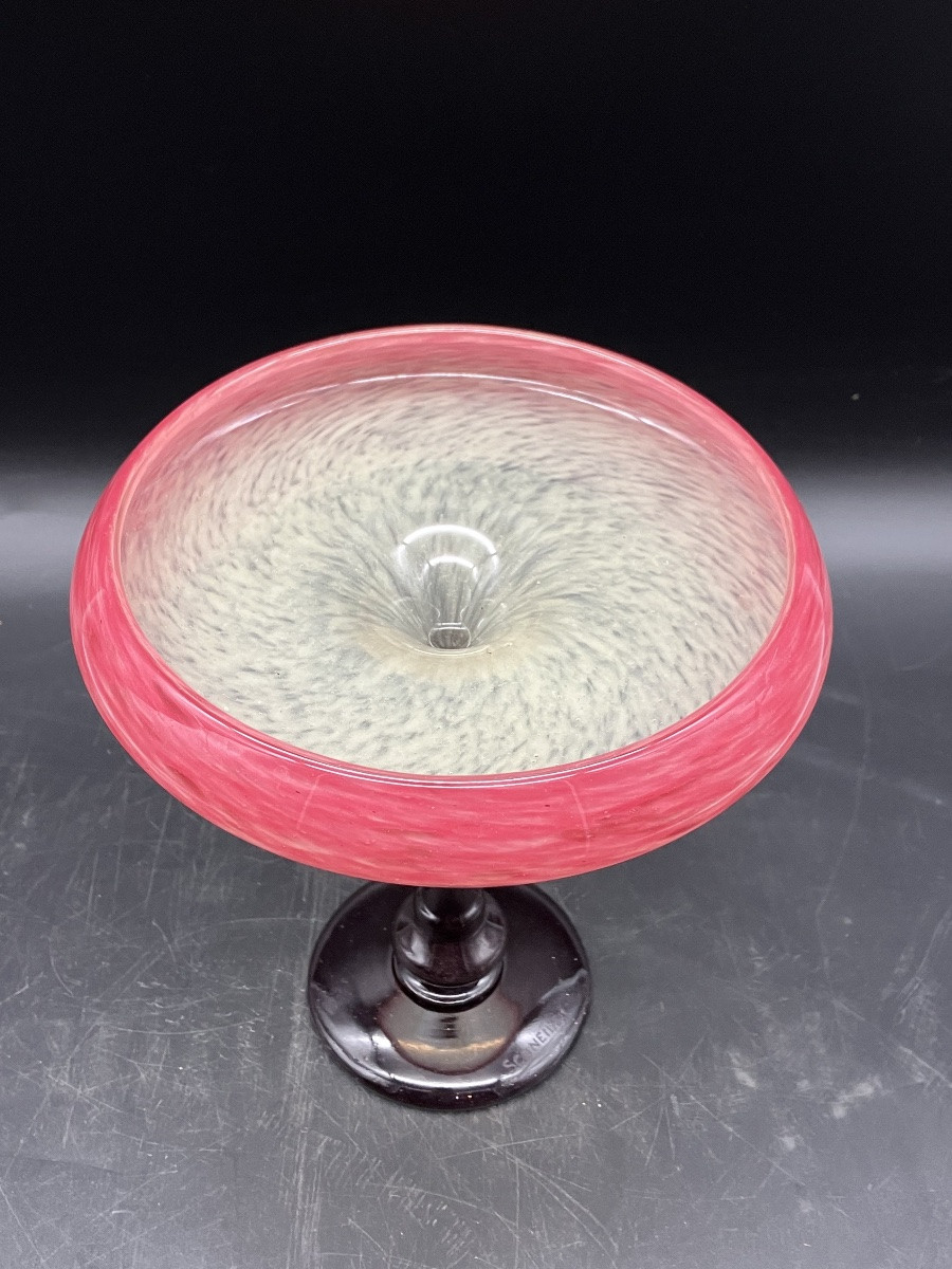 Charles Schneider coupe bijou  art déco verre-photo-1