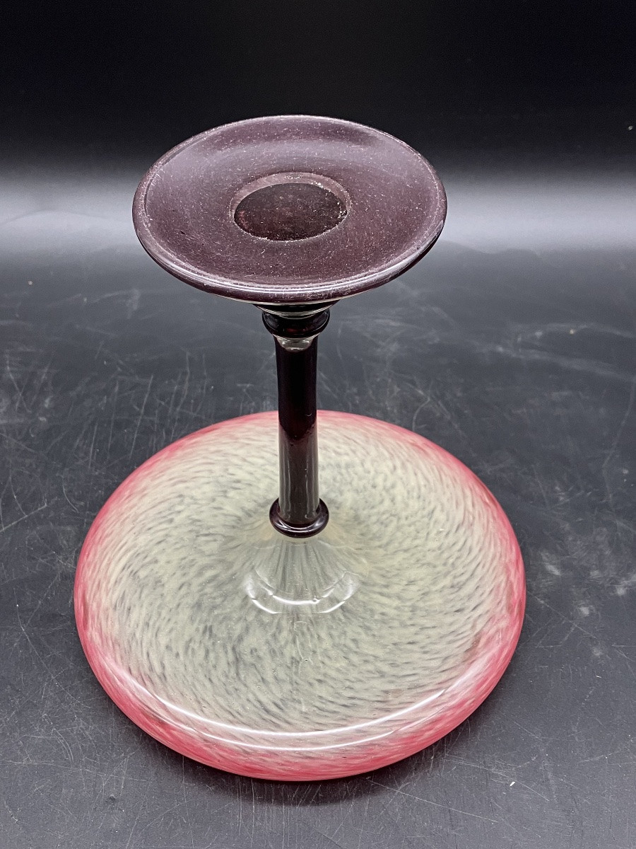 Charles Schneider coupe bijou  art déco verre-photo-3