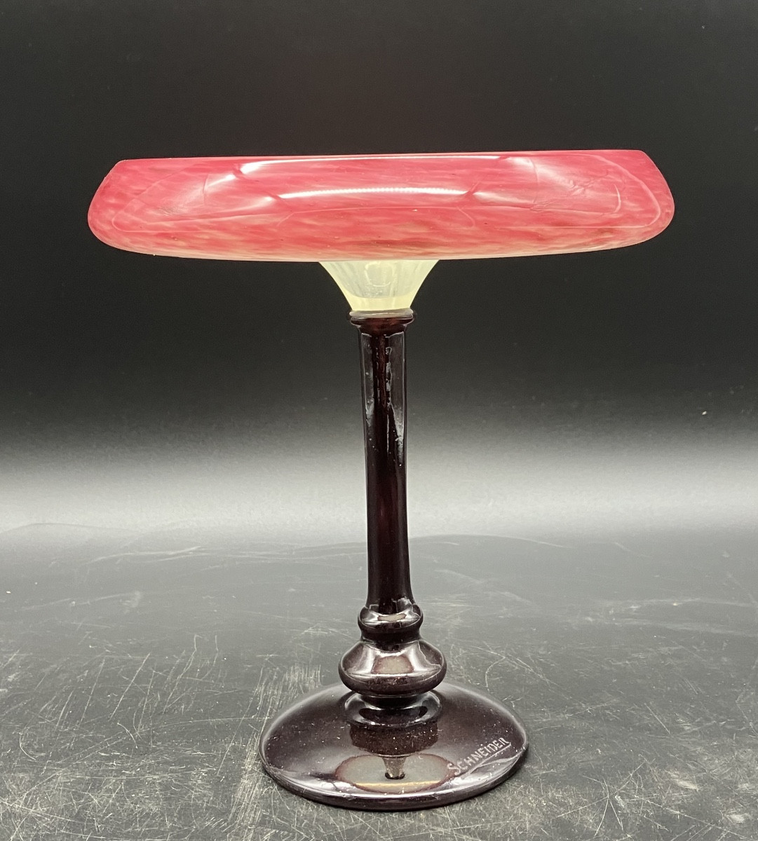 Charles Schneider coupe bijou  art déco verre
