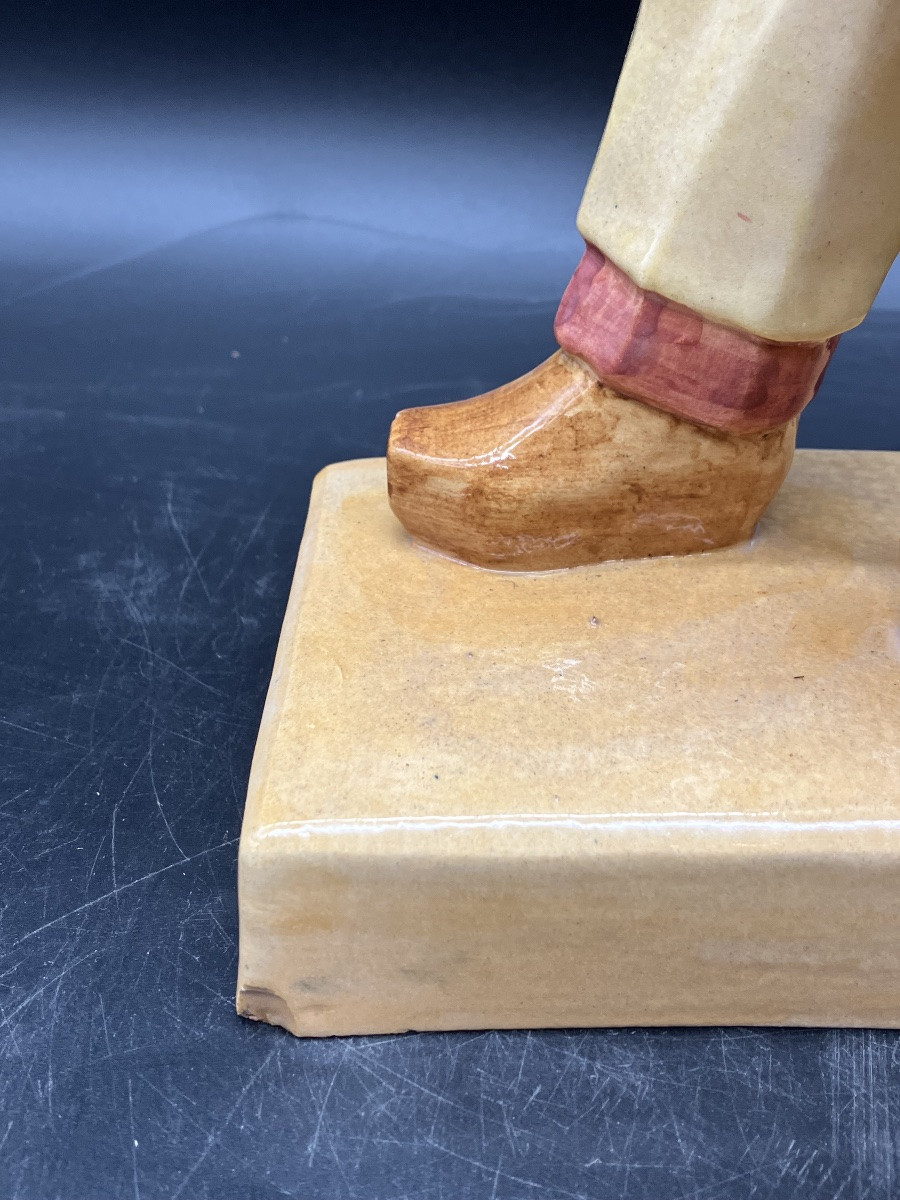 Emile Just Bachelet For Henriot Quimper, Fisherman Of Douarnenez In Earthenware, 1930-photo-5