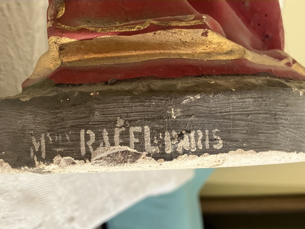 Raffl Paris Large Nativity Figures The Three Wise Men In Polychrome Plaster Santons-photo-6