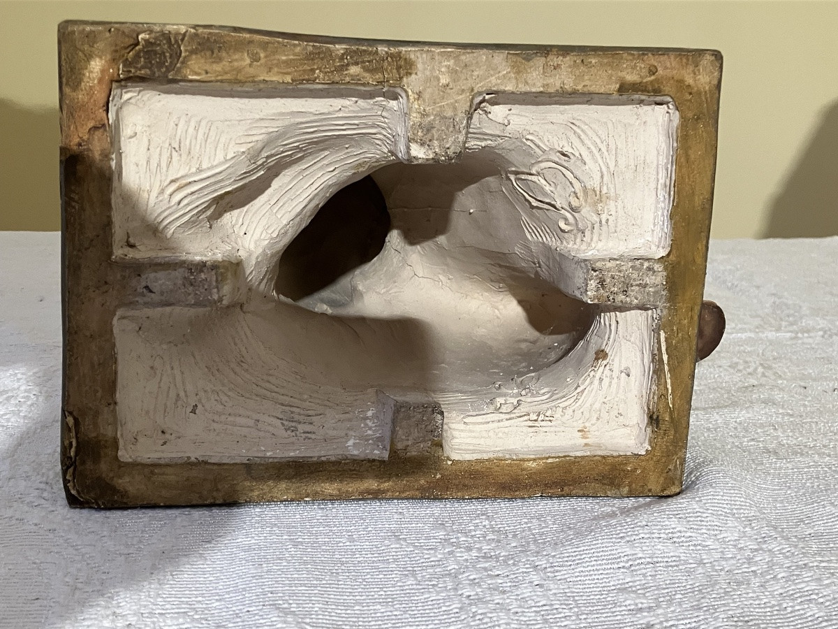 Jesus, Mary, And Joseph Nativity Scene Figures In Polychrome Terracotta (santons)-photo-2