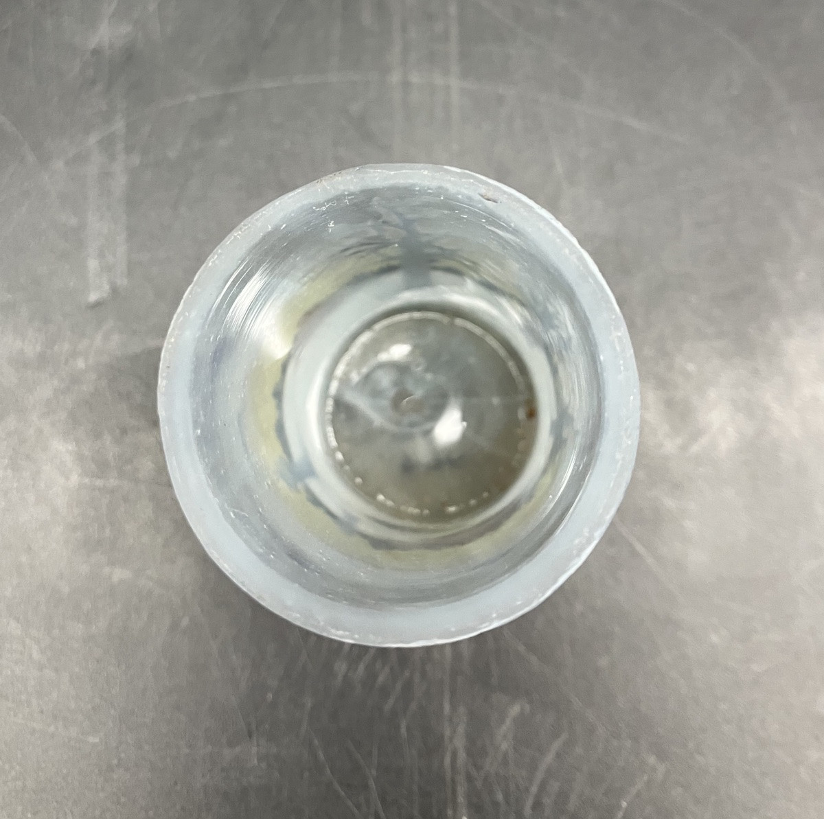 Daum Nancy Vase miniature art nouveau paysage de neige en hiver arbres enneigés-photo-3