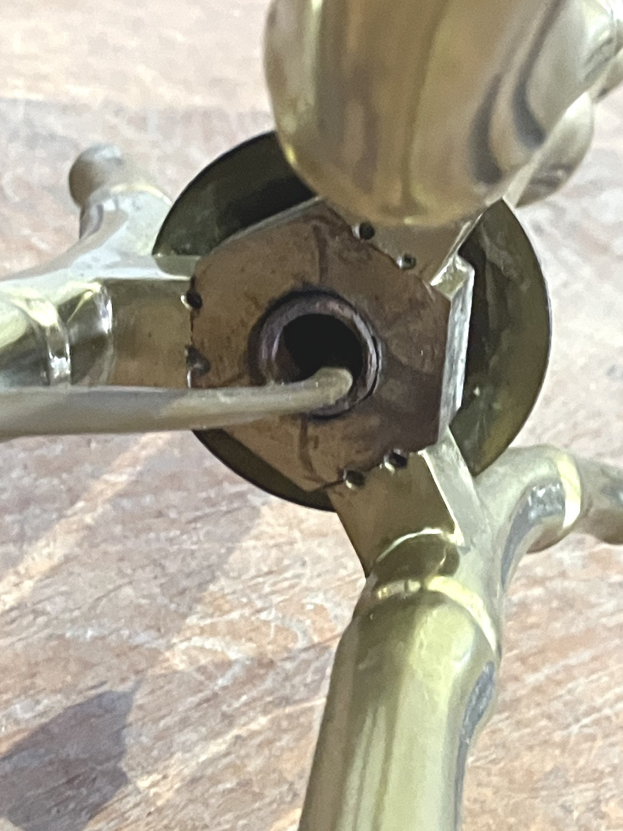 Maison Baguès Pair Of Bamboo Floor Lamps In Gilded Bronze-photo-6