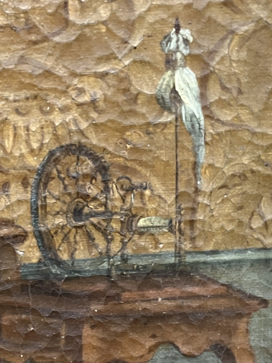 Louis XVI Period Trumeau, 156 X 113 Cm, With Painting Of A Hunting Scene -photo-4