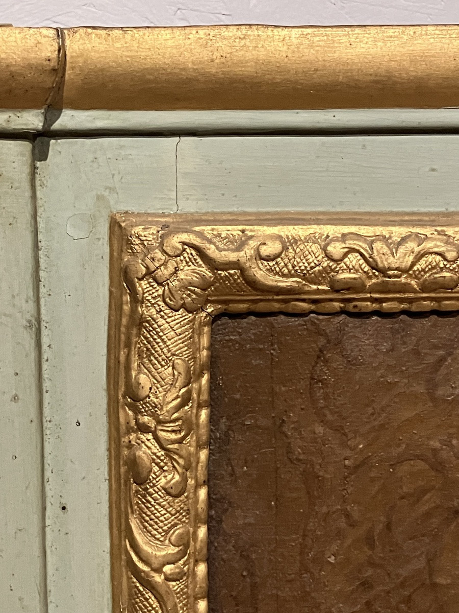 Louis XVI Period Trumeau, 156 X 113 Cm, With Painting Of A Hunting Scene -photo-2