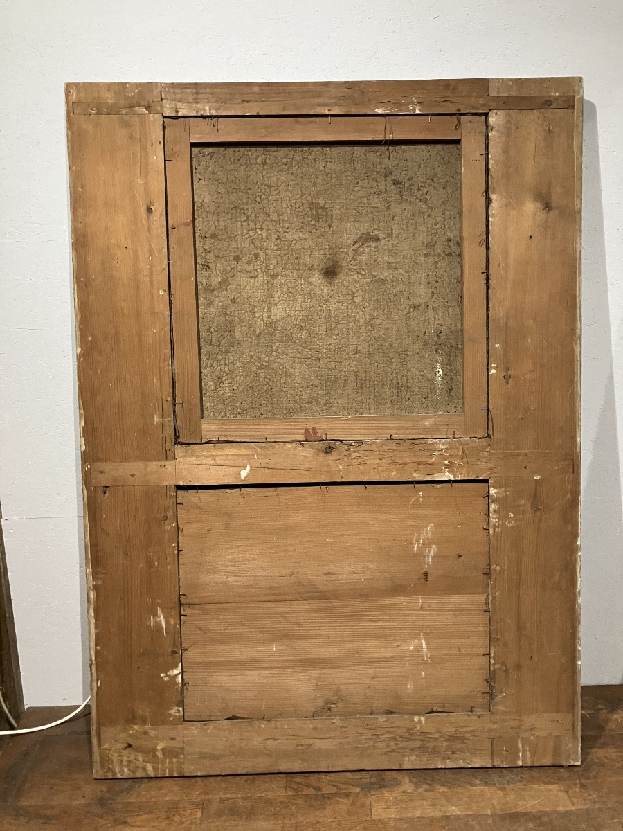 Louis XVI Period Trumeau, 156 X 113 Cm, With Painting Of A Hunting Scene -photo-3