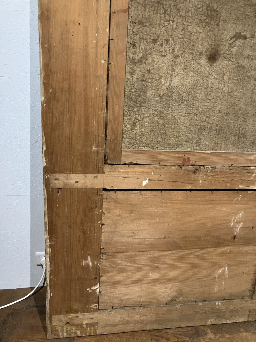 Louis XVI Period Trumeau, 156 X 113 Cm, With Painting Of A Hunting Scene -photo-4