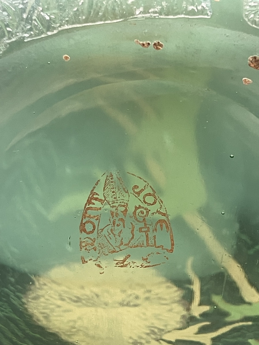 Montjoye Théodore Legras Vase art nouveau aux chardons -photo-3