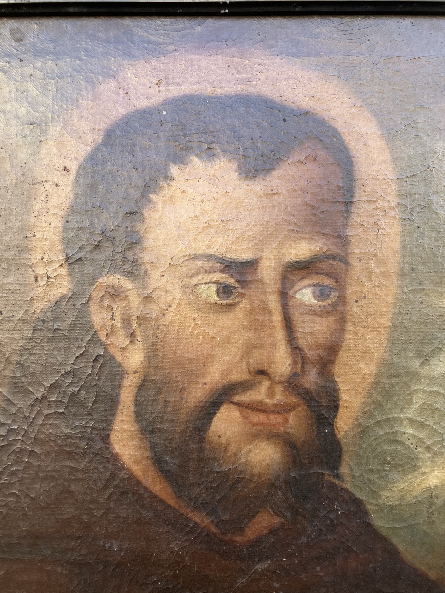 Saint Bernard de Corléone Ordre des Capucins Tableau 18ème-photo-4