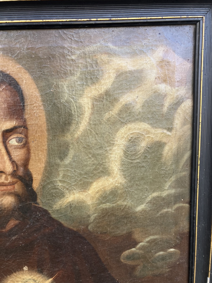 Saint Bernard de Corléone Ordre des Capucins Tableau 18ème-photo-2