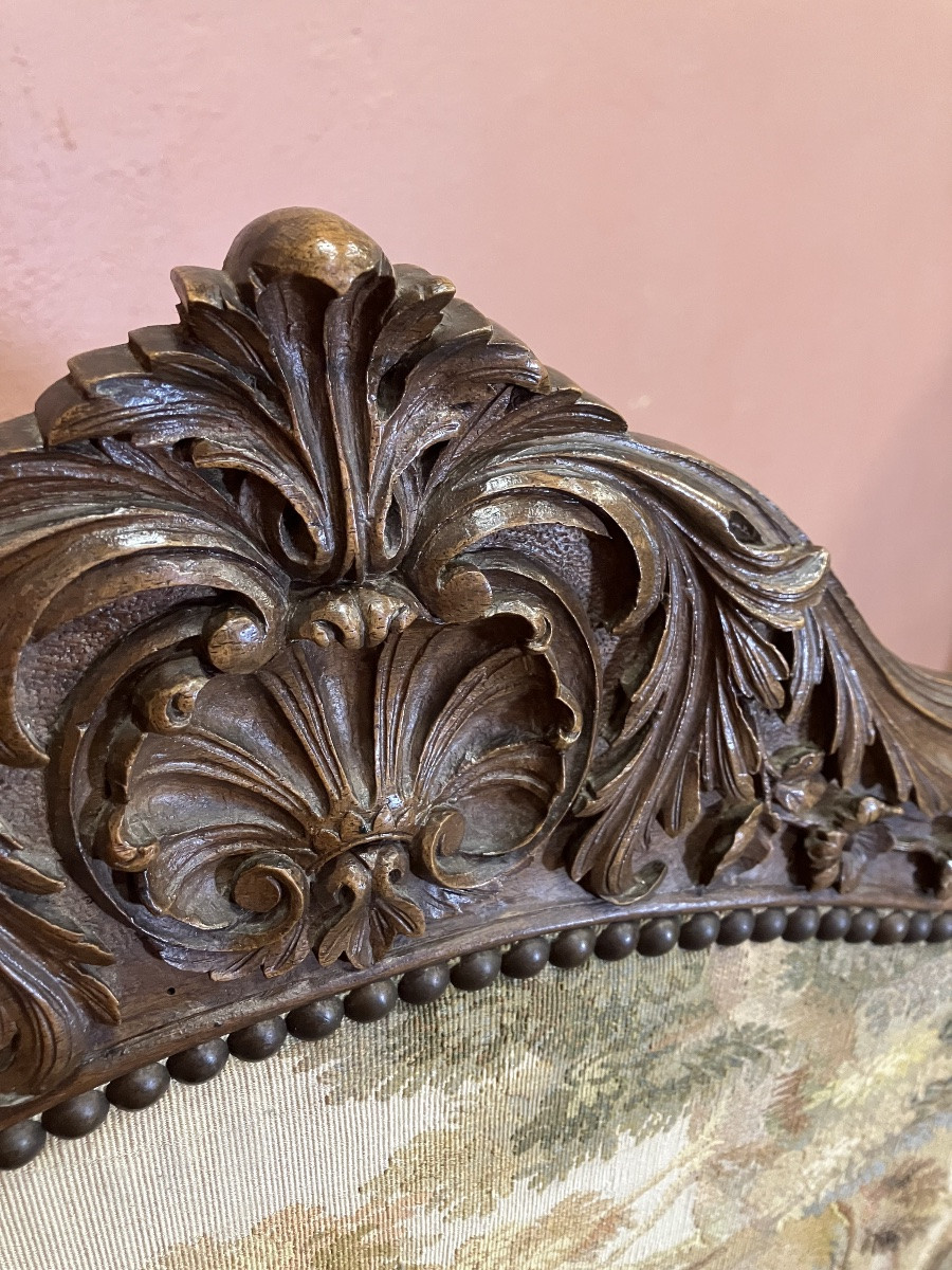 Spark Guard, Fire Screen, Tapestry, And Rosewood -photo-4