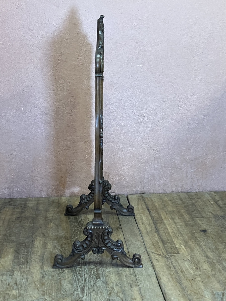 Spark Guard, Fire Screen, Tapestry, And Rosewood -photo-4