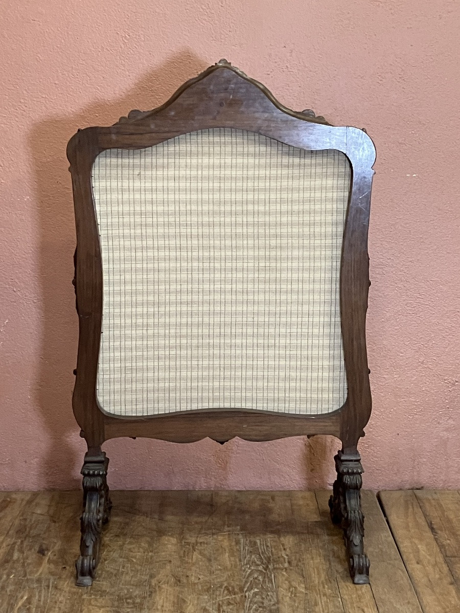 Spark Guard, Fire Screen, Tapestry, And Rosewood -photo-5