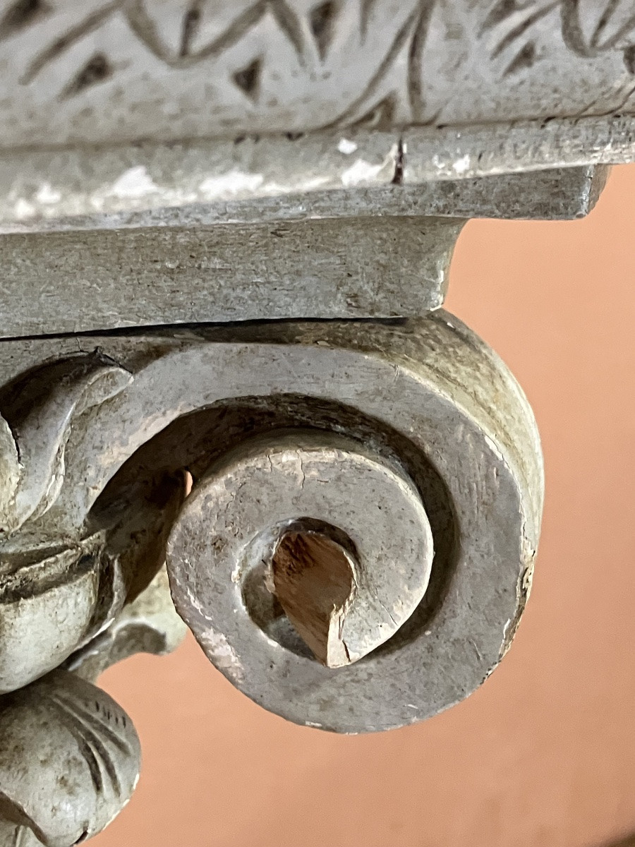 Colonne sellette en bois laqué 19ème siècle Napoléon III -photo-1