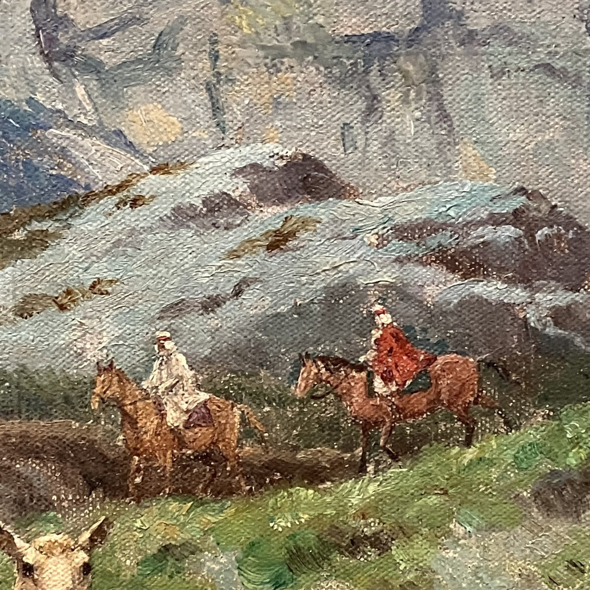 Georges Frederic Rötig, Orientalist; Nomadic Grazing In The High Atlas Mountains; Flock Of Ewes And Sheep-photo-4