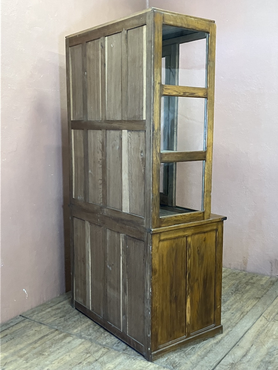 Buffet Portes Coulissantes Meuble De Métier Vitrine -photo-1