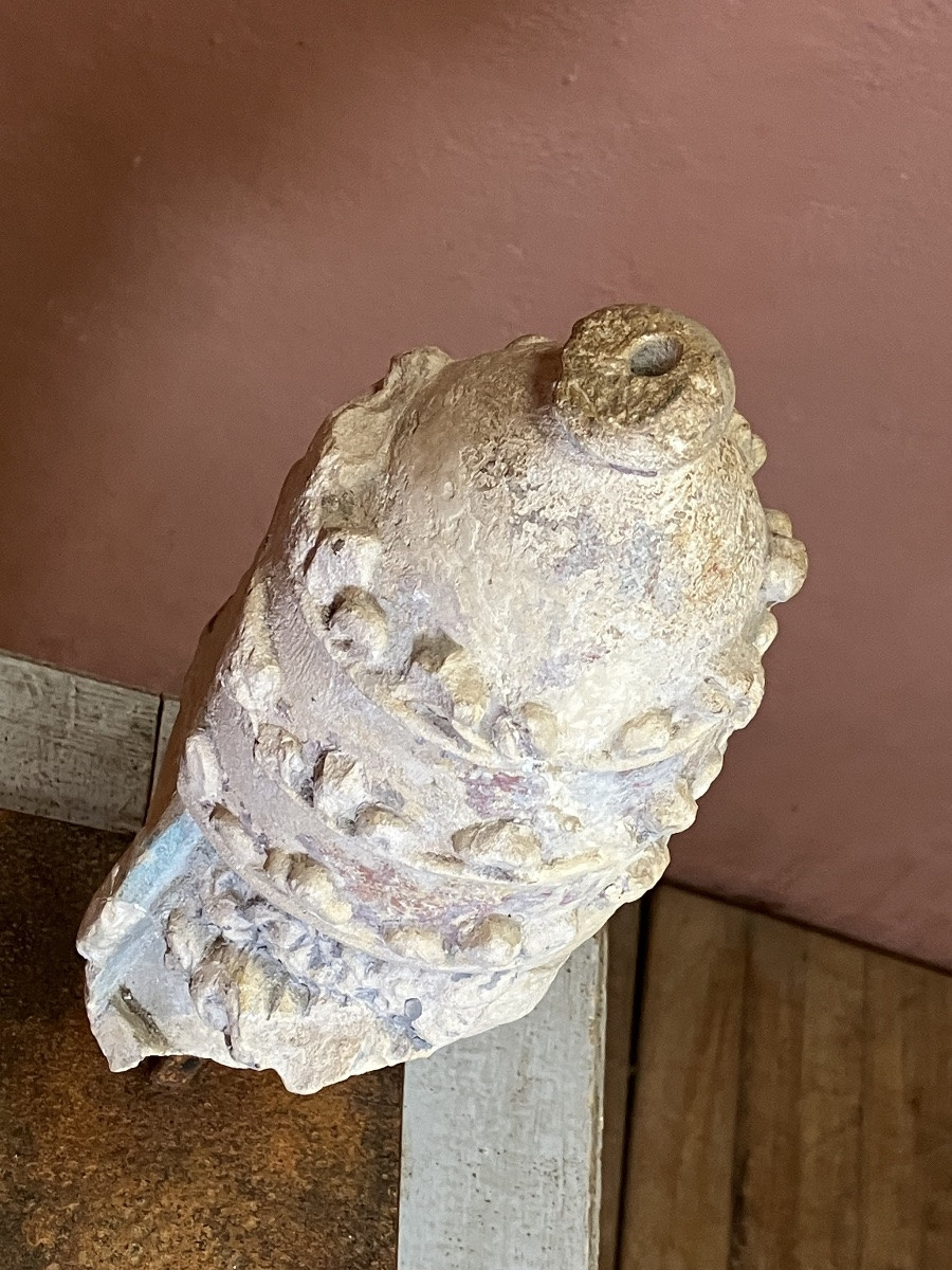 Limestone Sculpture Of A Bishop's Head, 16th Century -photo-5
