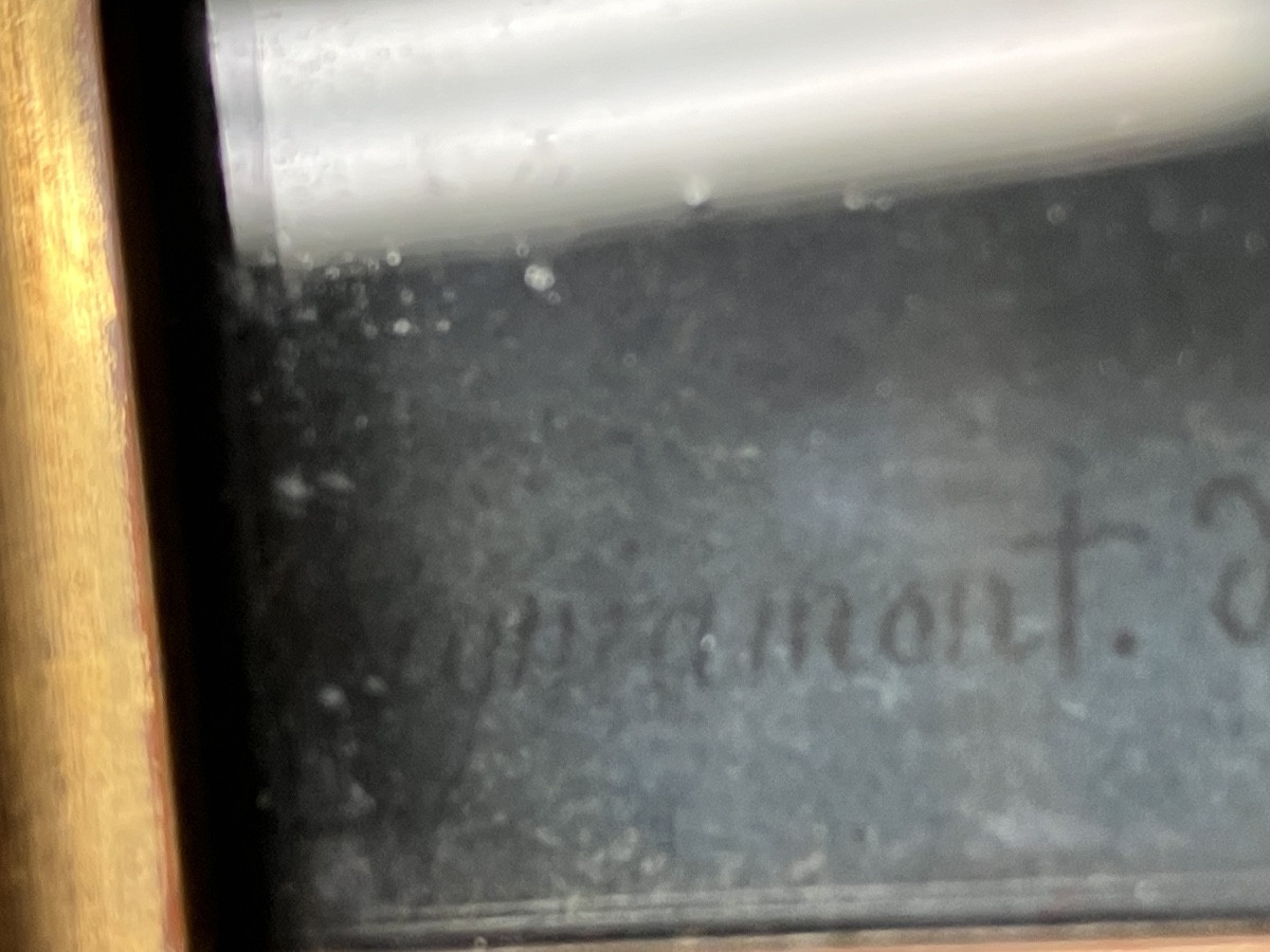 Portrait féminin au Pastel début XIXème siècle Jeune femme partiellement dénudée-photo-7