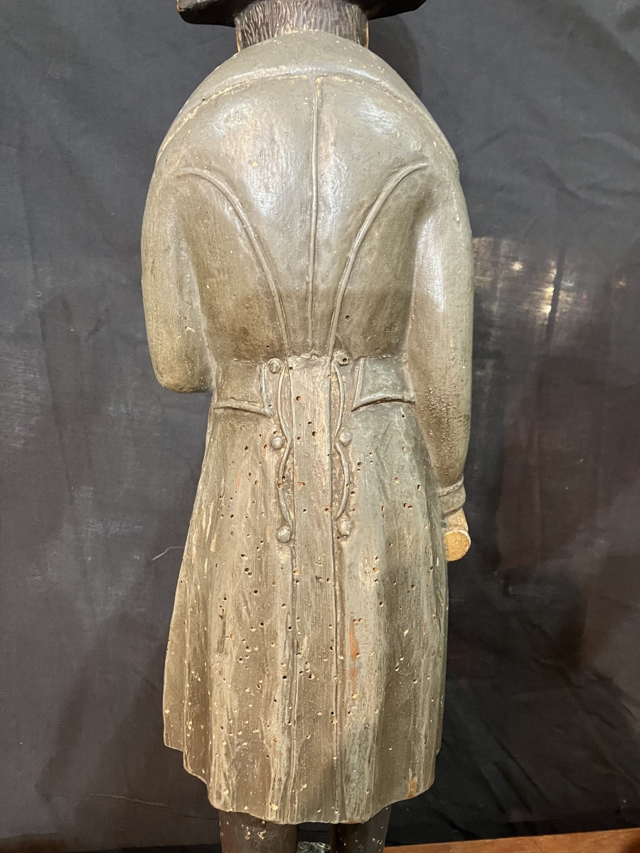 Napoleon In Wood Polychrome Statuette Souvenir Napoléonien Legend Napoléon Bonaparte-photo-4