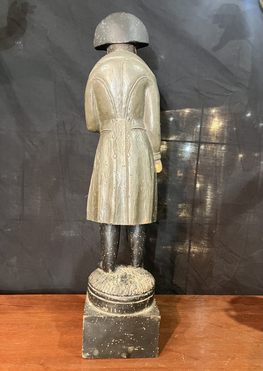 Napoleon In Wood Polychrome Statuette Souvenir Napoléonien Legend Napoléon Bonaparte-photo-5