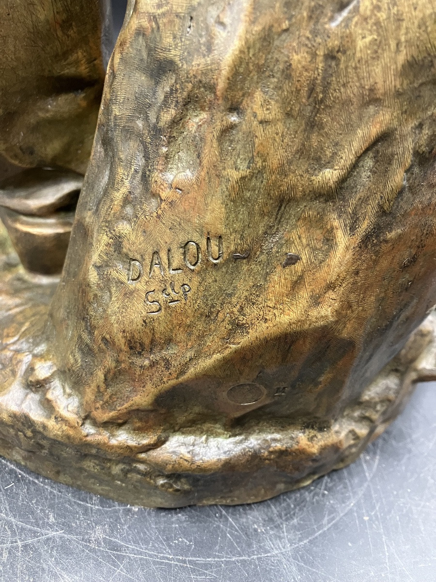 Aimé Jules Dalou Le Grand Paysan Bronze Susse Frères Numbered Founder-photo-2