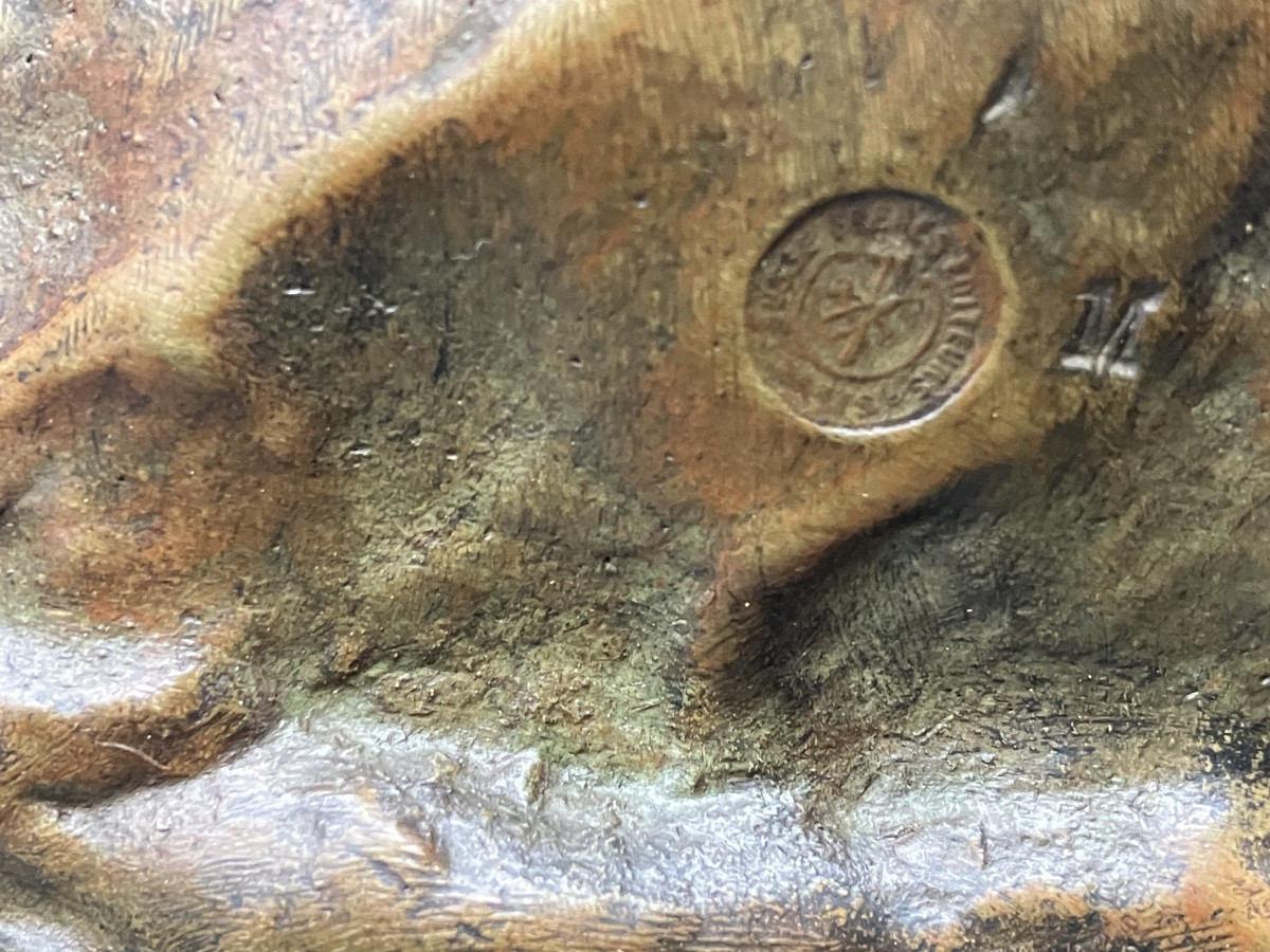 Aimé Jules Dalou Le Grand Paysan Bronze Susse Frères Numbered Founder-photo-3