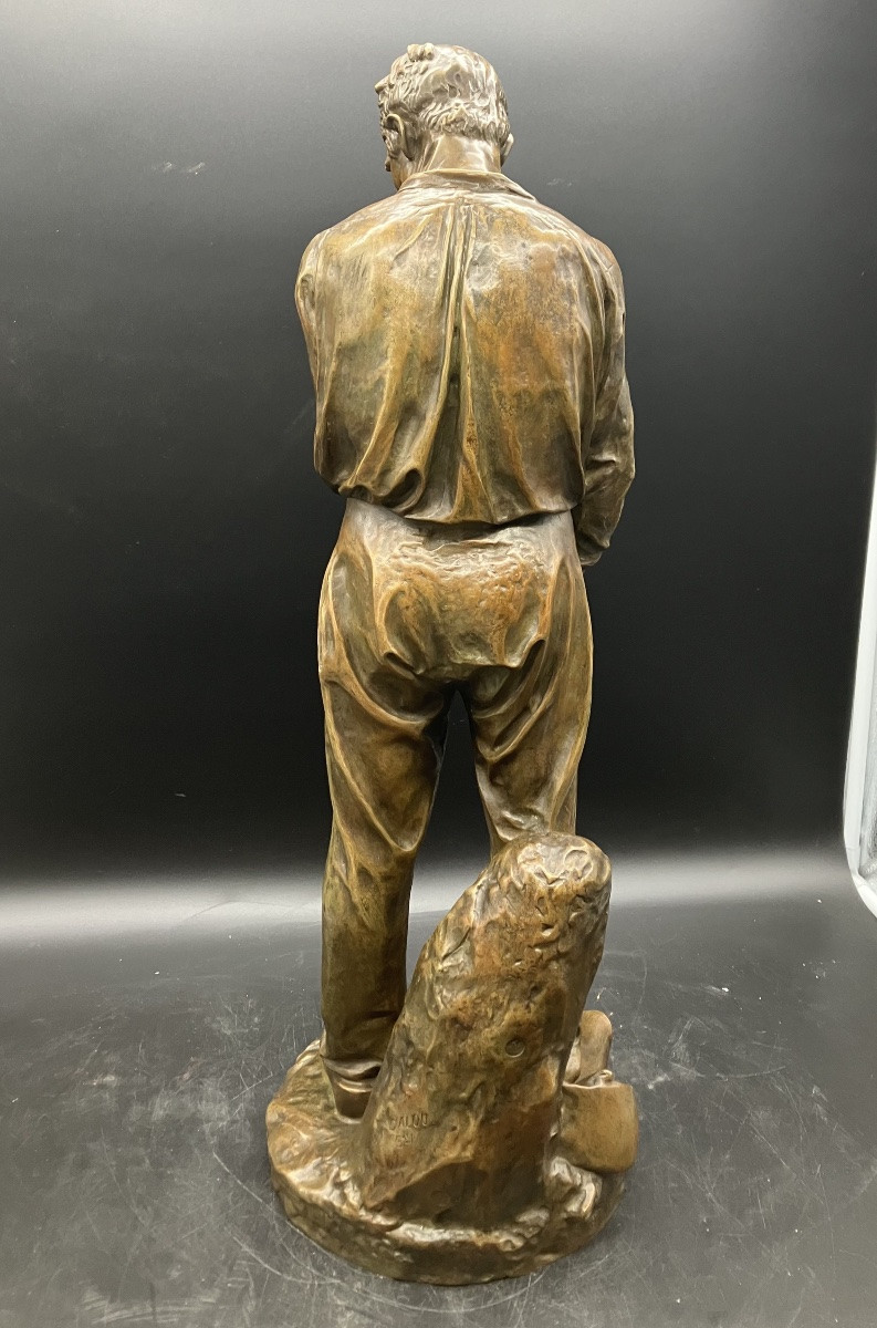 Aimé Jules Dalou Le Grand Paysan Bronze Susse Frères Numbered Founder-photo-6