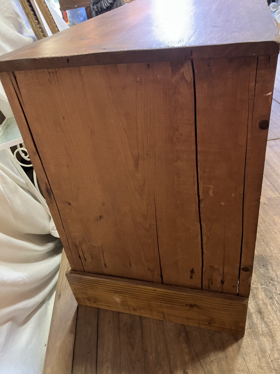Large Fir 9-drawer Craft Cabinet 248 Cm-photo-5
