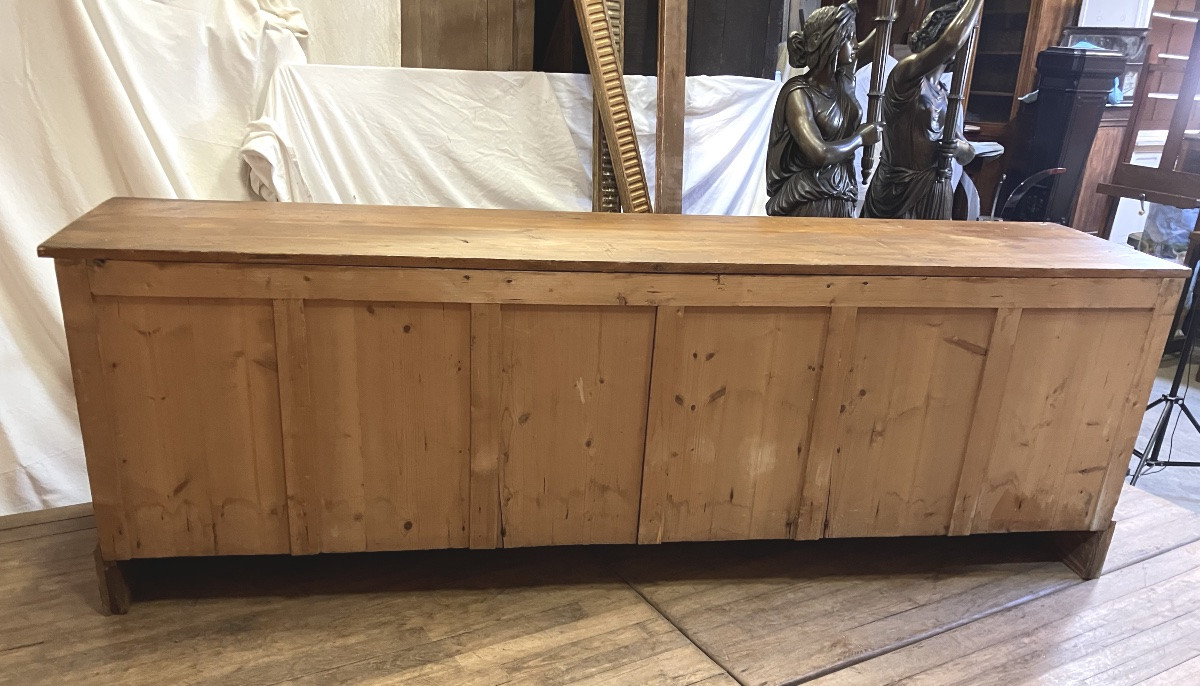 Large Fir 9-drawer Craft Cabinet 248 Cm-photo-7