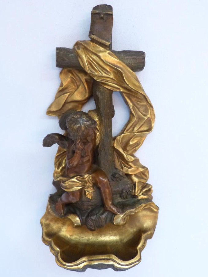 Great Clam In Bronze Putti XIXth S Three Patinas-photo-2