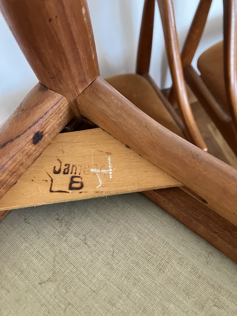 Johannes Andersen Set Of 6 Scandinavian Teak Chairs Model 16 Uldum Mobelfabrik-photo-7