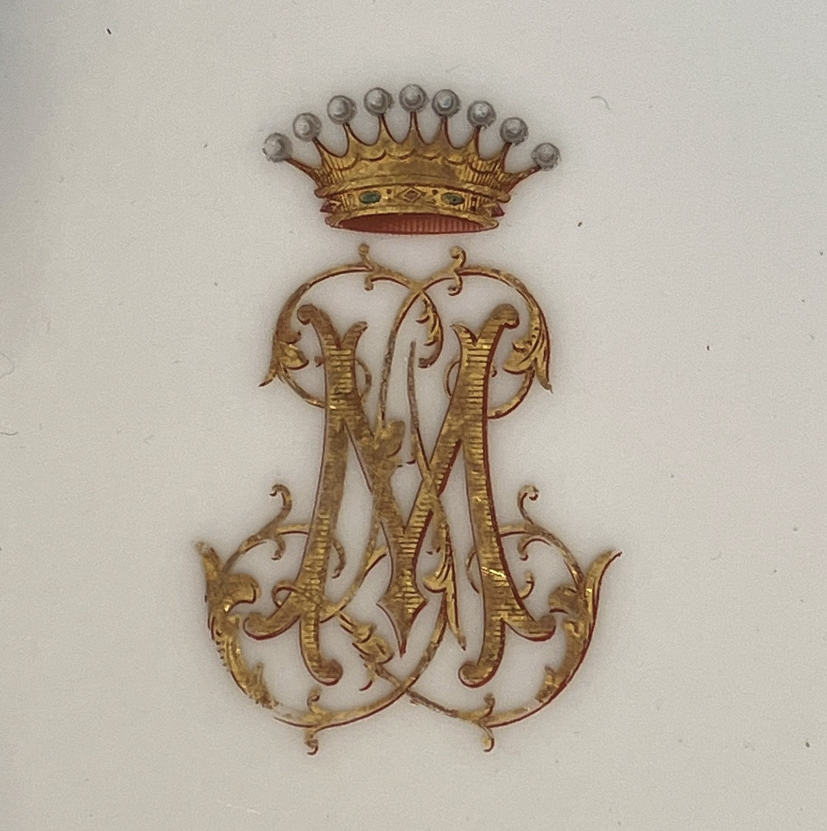 Théodore Haviland Part De Service Comte Et Comtesse Noblesse Monogram Gilded-photo-2