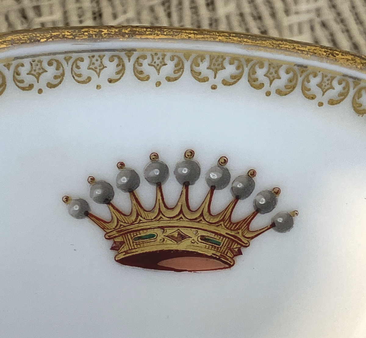 Théodore Haviland Part De Service Comte Et Comtesse Noblesse Monogram Gilded-photo-3