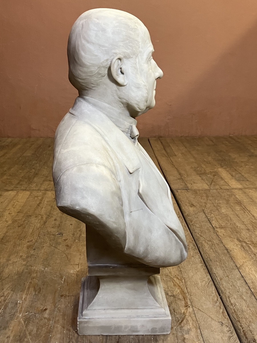 Emile Soldi Buste marbre d' Alphonse Couvreux Sculpture XIXème Soldi-Colbert-photo-4