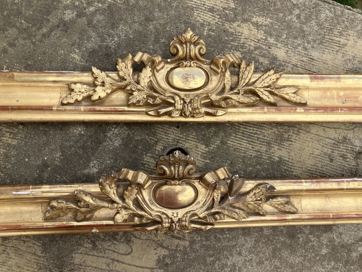 Pair Of 19th Century Giltwood Valances-photo-3