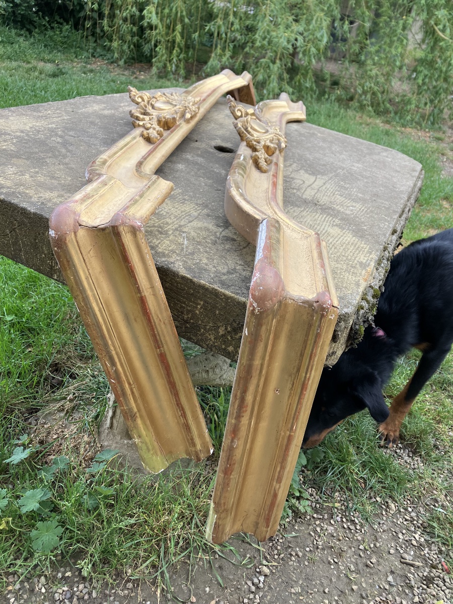 Pair Of 19th Century Giltwood Valances-photo-4